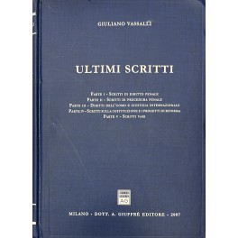 Ultimi scritti Ultimi scritti