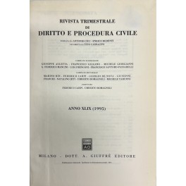 Rivista trimestrale di diritto e procedura civile Rivista trimestrale di diritto e procedura civile