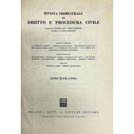 Rivista trimestrale di diritto e procedura civile Rivista trimestrale di diritto e procedura civile