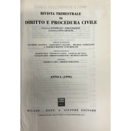 Rivista trimestrale di diritto e procedura civile Rivista trimestrale di diritto e procedura civile