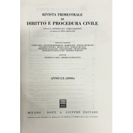 Rivista trimestrale di diritto e procedura civile Rivista trimestrale di diritto e procedura civile
