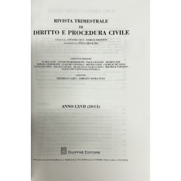 Rivista trimestrale di diritto e procedura civile Rivista trimestrale di diritto e procedura civile