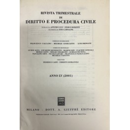 Rivista trimestrale di diritto e procedura civile Rivista trimestrale di diritto e procedura civile