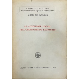 Le autonomie locali nell'ordinamento regionale