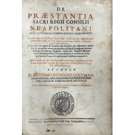 De praestantia Sacri Regii Consilii Neapolitani De praestantia Sacri Regii Consilii Neapolitani