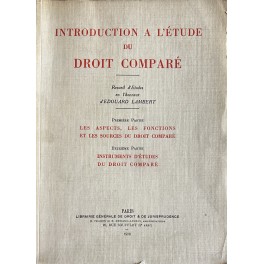 Introduction a l'etude du droit compare Introduction a l'etude du droit compare