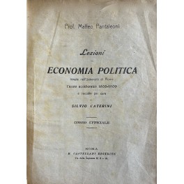 Lezioni di economia politica tenute nell'Università di Roma Lezioni di economia politica tenute nell'Università di Roma