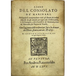 Libro del Consolato de marinari Libro del Consolato de marinari