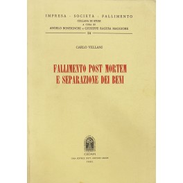 fallimento post mortem e separazione dei beni