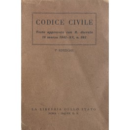 Codice civile. Testo approvato Codice civile. Testo approvato