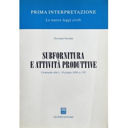 Subfornitura e attività produttive