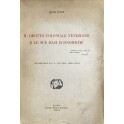 Il diritto coloniale veneziano e le sue basi economiche