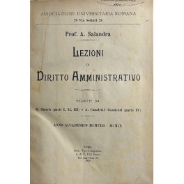 Lezioni di diritto amministrativo. Redatte da G. S