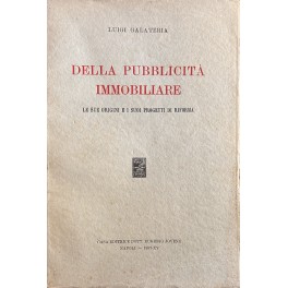 Della pubblicità immobiliare