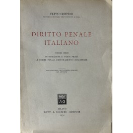Diritto penale italiano. 