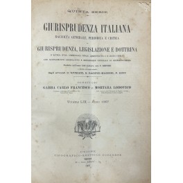 Giurisprudenza Italiana. Dal 1890 al 1899.