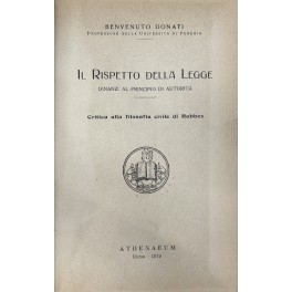Il rispetto della legge dinanzi al principio di autorità