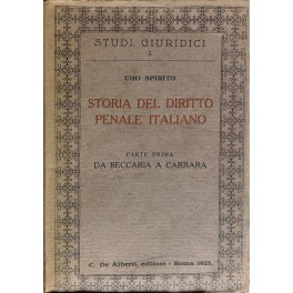 Storia del diritto penale italiano. 