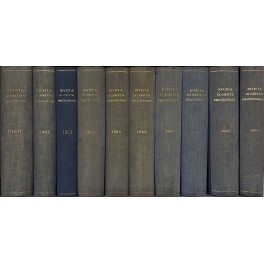 Rivista di Diritto Processuale. Annata 1960-2008