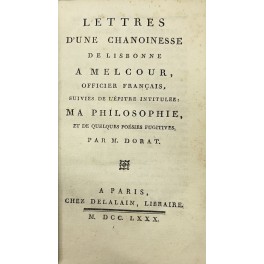 Lettres d'une chanoinesse de Lisbonne a Melcour