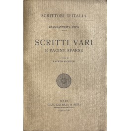 Scritti vari e pagine sparse