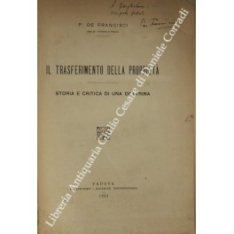 Il trasferimento della propriet&agrave;