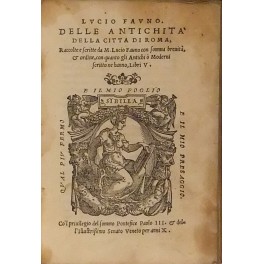 Delle antichità della città di Roma Delle antichità della città di Roma