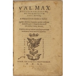 Val. Max Dictorum factorumque memorabilium libri novem