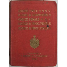 I Cinque Codici. Codice civile del Regno d'Italia. I Cinque Codici. Codice civile del Regno d'Italia.