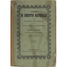 Corso di diritto naturale o della filosofia del diritto