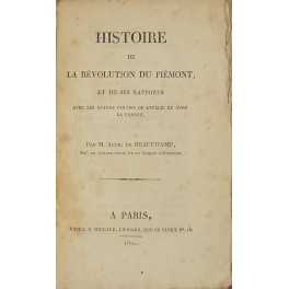 Histoire de la revolution du Piemont