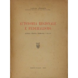 Autonomia regionale e federalismo