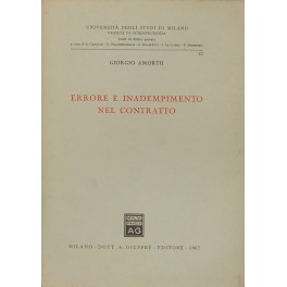 Errore e inadempimento nel contratto
