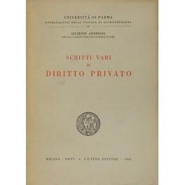 Scritti vari di diritto privato
