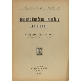 Inscriptiones graecae Siciliae et infimae Italiae Inscriptiones graecae Siciliae et infimae Italiae