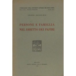 Persone e famiglia nel diritto dei papiri