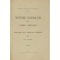 Materie consolari. Corso speciale.. Anno 1908-1909