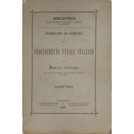 Sommario di lezioni sul procedimento penale italiano