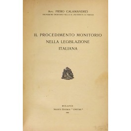 Il procedimento monitorio nella legislazione italiana