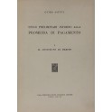 Studi intorno alla promessa di pagamento. Vol. I -