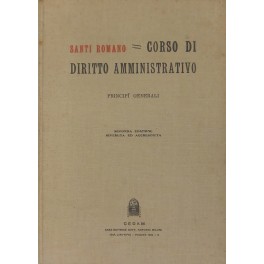 Corso di diritto amministrativo. Principii generali