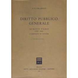 Diritto pubblico generale. Scritti varii
