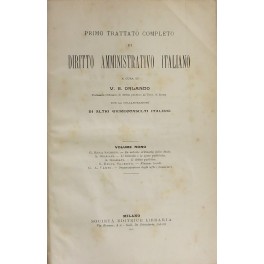 Primo trattato completo di diritto amministrativo italiano. Vol. IX.