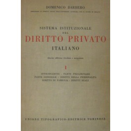 Sistema istituzionale del diritto privato italiano Sistema istituzionale del diritto privato italiano