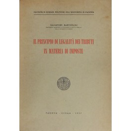 Il principio di legalità dei tributi in materia di imposte