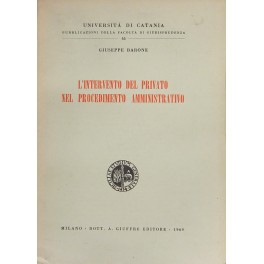 L'intervento del privato nel procedimento amministrativo