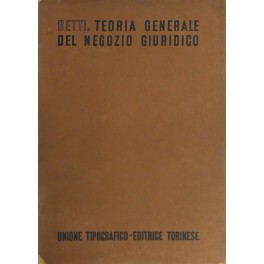 Teoria generale del negozio giuridico