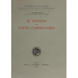 Il divieto del patto commissorio