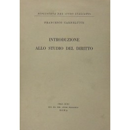 Introduzione allo studio del diritto