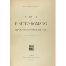 Corso di diritto romano. Stipulationes